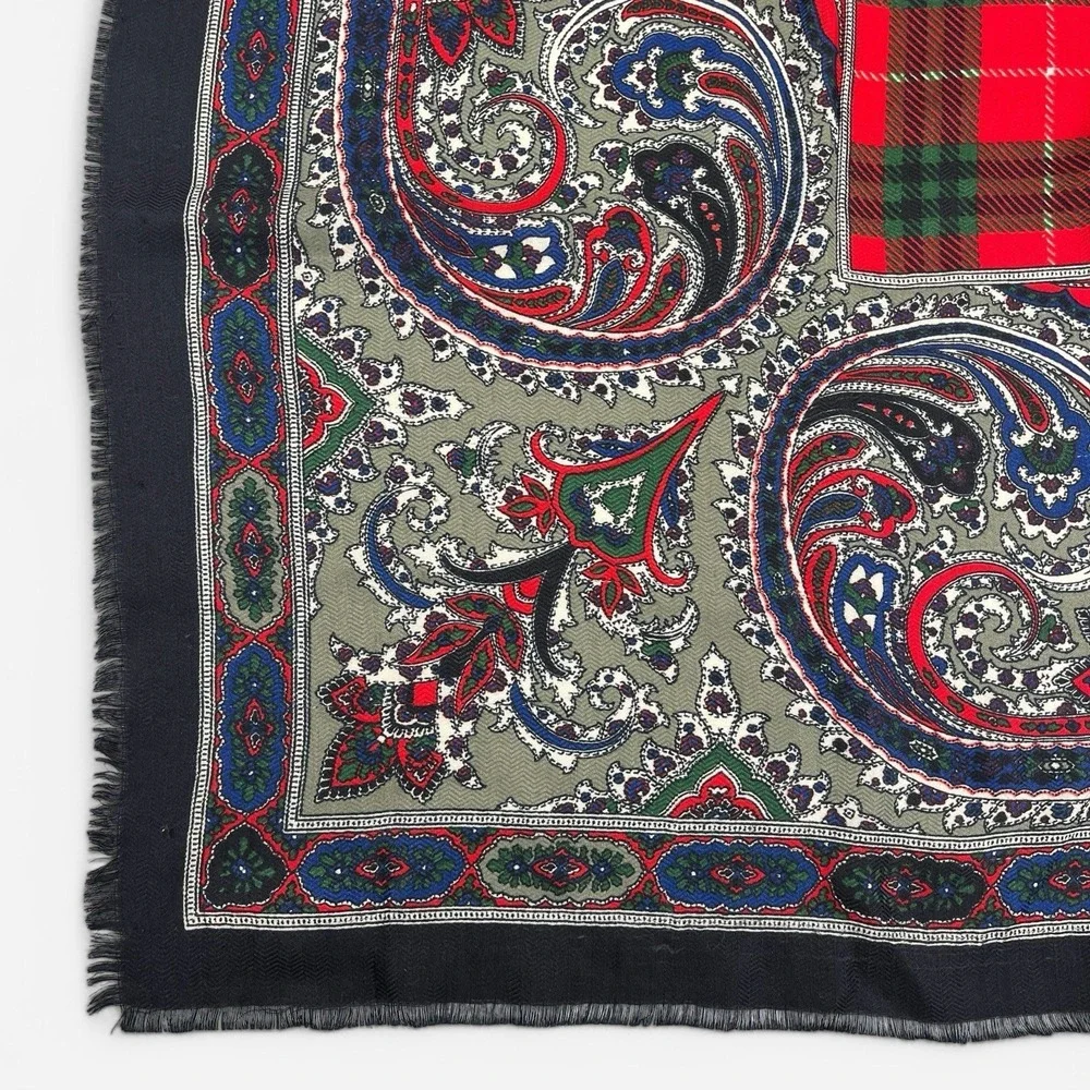 Vintage Italian‎ Scarf Shawl 46x47